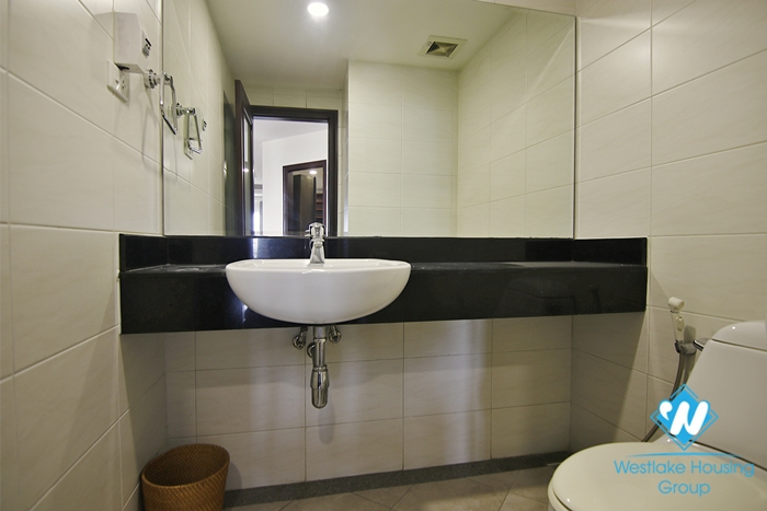 Four-room ambassador-sized apartment for rent in a quiet alley in the heart of Hoan Kiem district